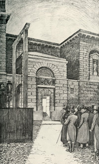 Drzwi dłużników, więzienie Newgate, Londyn, 1821, 1938 autorstwa Unbekannt