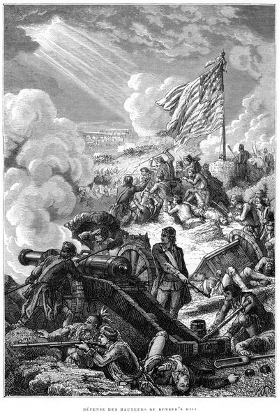 Obrona Bunker Hill, 1775 autorstwa Unbekannt