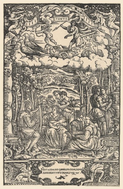 Dominium Wenus, z „Siedem planet”, 1533. autorstwa Unbekannt