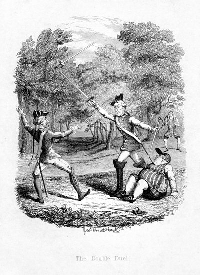 Podwójny pojedynek, 1844 autorstwa Unbekannt