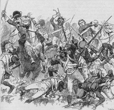 Dragoni jechali naprzód, uderzając swoimi długimi, błyszczącymi mieczami, 1902 autorstwa Unbekannt
