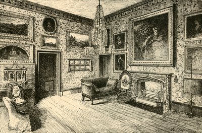 Salon w Abbotsford, 1882. autorstwa Unbekannt