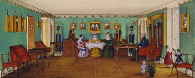 Salonik w domu hrabiego Józefa Augusta Ilińskiego w Romanowie, 1834 autorstwa Unbekannt