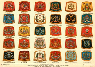 Sztandary bębnowe pułków kawalerii armii brytyjskiej, 1902 autorstwa Unbekannt