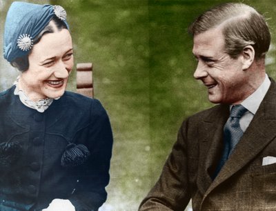Książę i księżna Windsor pani Simpson w Chateau de Cande, Francja, 1937 autorstwa Unbekannt