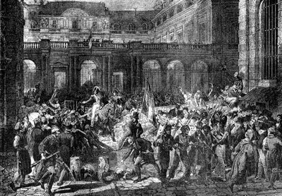 Książę Orleanu opuszcza Pałac Królewski, Paryż, 31 lipca 1830 1882-1884 autorstwa Unbekannt
