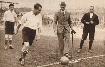 Duke of York, mecz piłki nożnej charytatywny, Tottenham Hotspurs i Corinthians, c1921 autorstwa Unbekannt