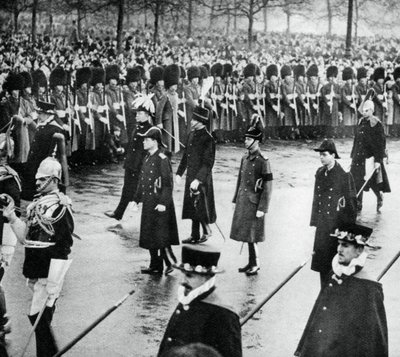 Książę Yorku w procesji pogrzebowej króla Jerzego V, 1936, 1937 autorstwa Unbekannt