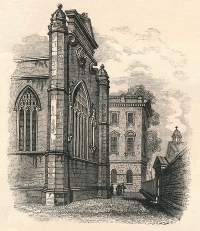 East End of the College Chapel, Peterhouse, Cambridge XIX wiek autorstwa Unbekannt