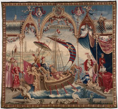 The Emperor Sailing, z Historii cesarza Chin, Beauvais, 171622. autorstwa Unbekannt
