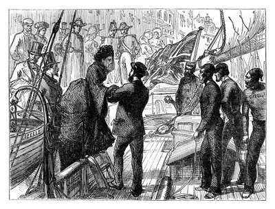Cesarzowa Francuzów wsiadająca do Gazeli, 1870, koniec XIX wieku autorstwa Unbekannt