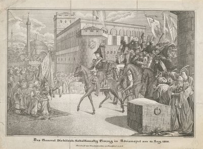 Wjazd grafa Iwana Iwanowicza Diebitscha-Zabalkanskiego do Adrianopola, 1829 autorstwa Unbekannt