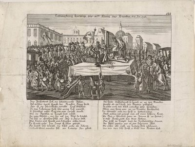 Egzekucja Ludwika XVI w dniu 21 stycznia 1793 r. 1793 autorstwa Unbekannt