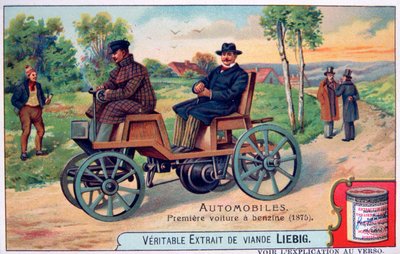 Pierwszy samochód Benzine, 1875, c1900 autorstwa Unbekannt