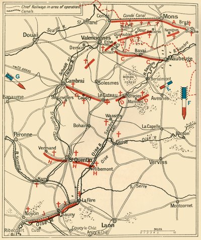 Pierwsza faza Wielkiego Odwrotu... 1914, ok.1920. autorstwa Unbekannt