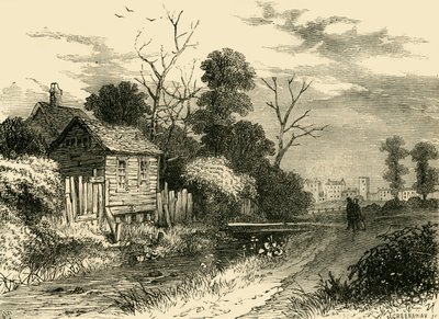 Rzeka Fleet, niedaleko St. Pancras, 1825, c1876. autorstwa Unbekannt