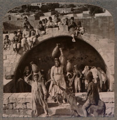 Fontanna Dziewicy, Nazaret, ok. 1900 autorstwa Unbekannt