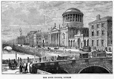 Cztery Sądy, Dublin, XIX wiek autorstwa Unbekannt