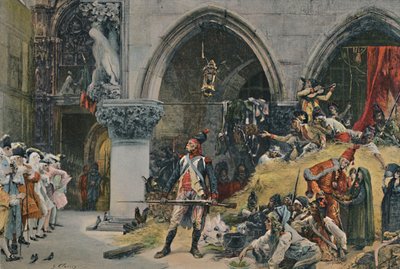 Francuzi przed Pałacem Książęcym, Wenecja, 1797, 1896 autorstwa Unbekannt