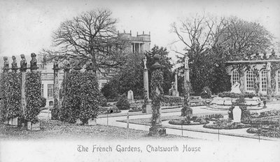 Ogrody Francuskie, Chatsworth House, Derbyshire, koniec XIX lub początek XX wieku autorstwa Unbekannt
