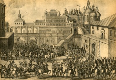 Francuzi wkraczają do Moskwy, wrzesień 1812, 1921. autorstwa Unbekannt