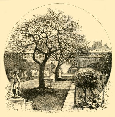 Ogrody Palais Royal, Paryż, 1890. autorstwa Unbekannt