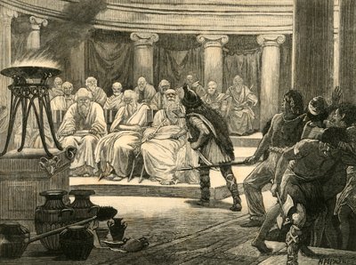 Galowie w Rzymie, 1890. autorstwa Unbekannt