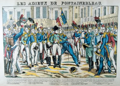 Pożegnania z Fontainebleau, XIX wiek. autorstwa Unbekannt