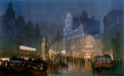 Grand Canal Tottenham Court Road. ok.1900-1940 autorstwa Unbekannt