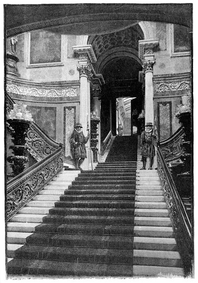 Wielkie Schody, Pałac Buckingham, Londyn, 1900 autorstwa Unbekannt