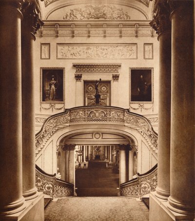 Wielkie Schody w Pałacu Buckingham, 1935 autorstwa Unbekannt