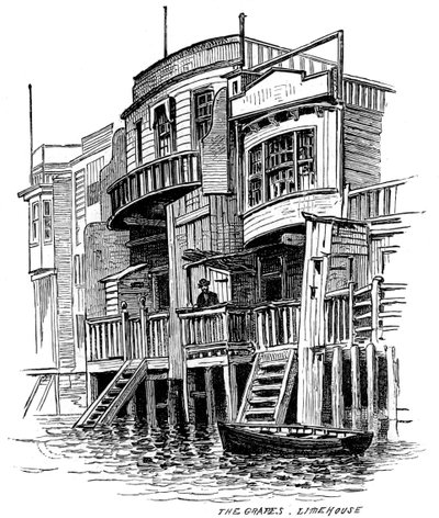 Publiczny dom Grapes, Limehouse, Londyn, 1887 autorstwa Unbekannt