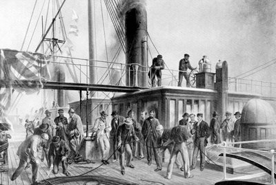 Wielki Wschód odzyskuje utracony kabel atlantycki, 1866, c1920 autorstwa Unbekannt