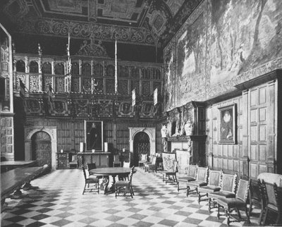 Wielka Sala, Hatfield House, Hatfield, Hertfordshire, 1894. autorstwa Unbekannt