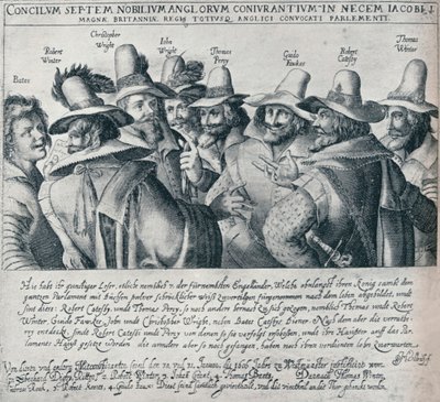 Spiskowcy spisku prochowego i ich sługa Bates, 1605, 1901 autorstwa Unbekannt
