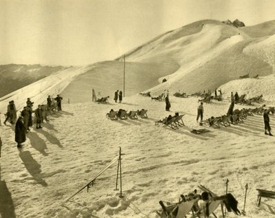 Wyciąg narciarski Hafelekarbahn, Innsbruck, Tyrol, Austria, c1935. autorstwa Unbekannt