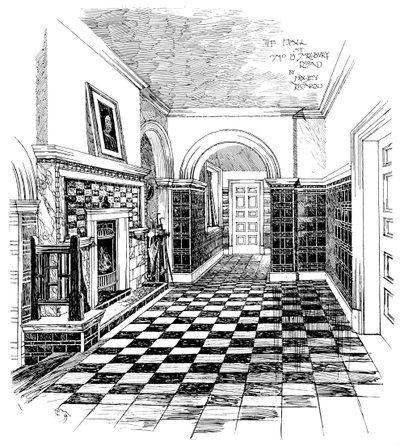 Hall, 15, Melbury Road, 1899 autorstwa Unbekannt