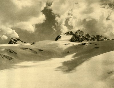 Lodowiec Hallstätter, góry Dachstein, Górna Austria, ok. 1935. autorstwa Unbekannt