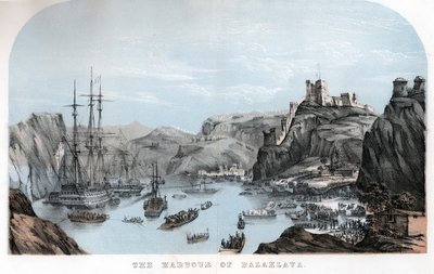 Port Balaklava, wojna krymska, ok. 1854 r., ok. 1860 r. autorstwa Unbekannt