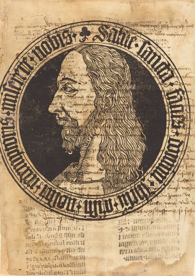 Głowa Chrystusa, c. 1500. autorstwa Unbekannt