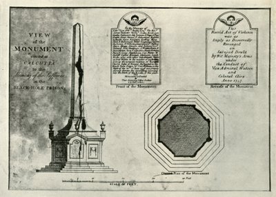 Pomnik Holwella, ok. 1820, 1925. autorstwa Unbekannt