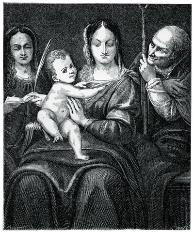 Święta Rodzina ze św. Katarzyną, 1769, 1870 autorstwa Unbekannt