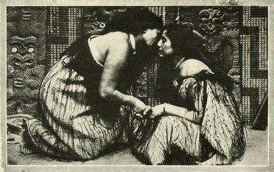 Hongi, Pozdrowienie Maorysów, c1948. autorstwa Unbekannt
