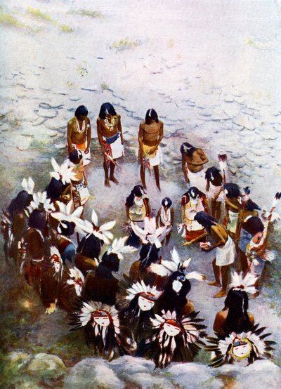 Ceremonia fletowa Hopi autorstwa Unbekannt