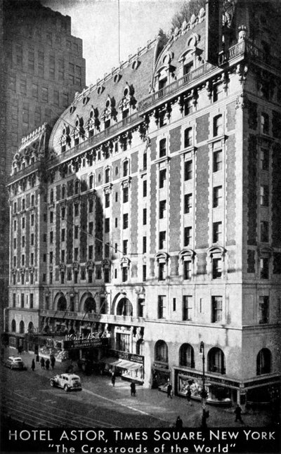 Hotel Astor, Times Square, Nowy Jork, ok. 1930 autorstwa Unbekannt