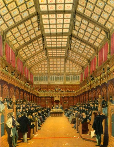 „Izba Gmin podczas debaty”, 1858, 1947. autorstwa Unbekannt
