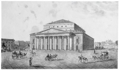 Teatr Cesarski Bolszoj Kamenny, Petersburg, Rosja, lata 20. XIX wieku. autorstwa Unbekannt