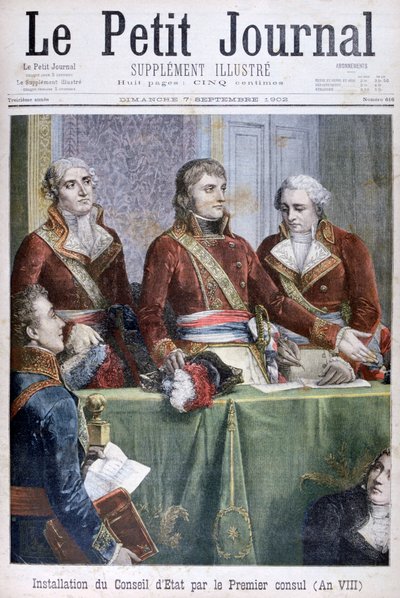Powołanie Rady Stanu przez Pierwszego Konsula Napoleona, 1799 1902 autorstwa Unbekannt