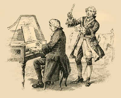 Król wielokrotnie wykrzykiwał: Tylko jeden Bach! Tylko jeden Bach! , 1907. autorstwa Unbekannt