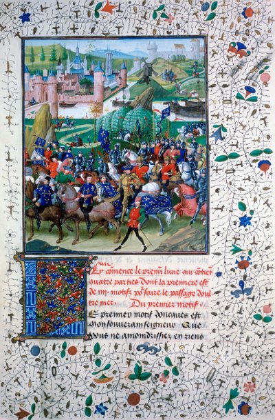 Wyjazd króla Francji na wyprawy krzyżowe, c1336, 1455 autorstwa Unbekannt